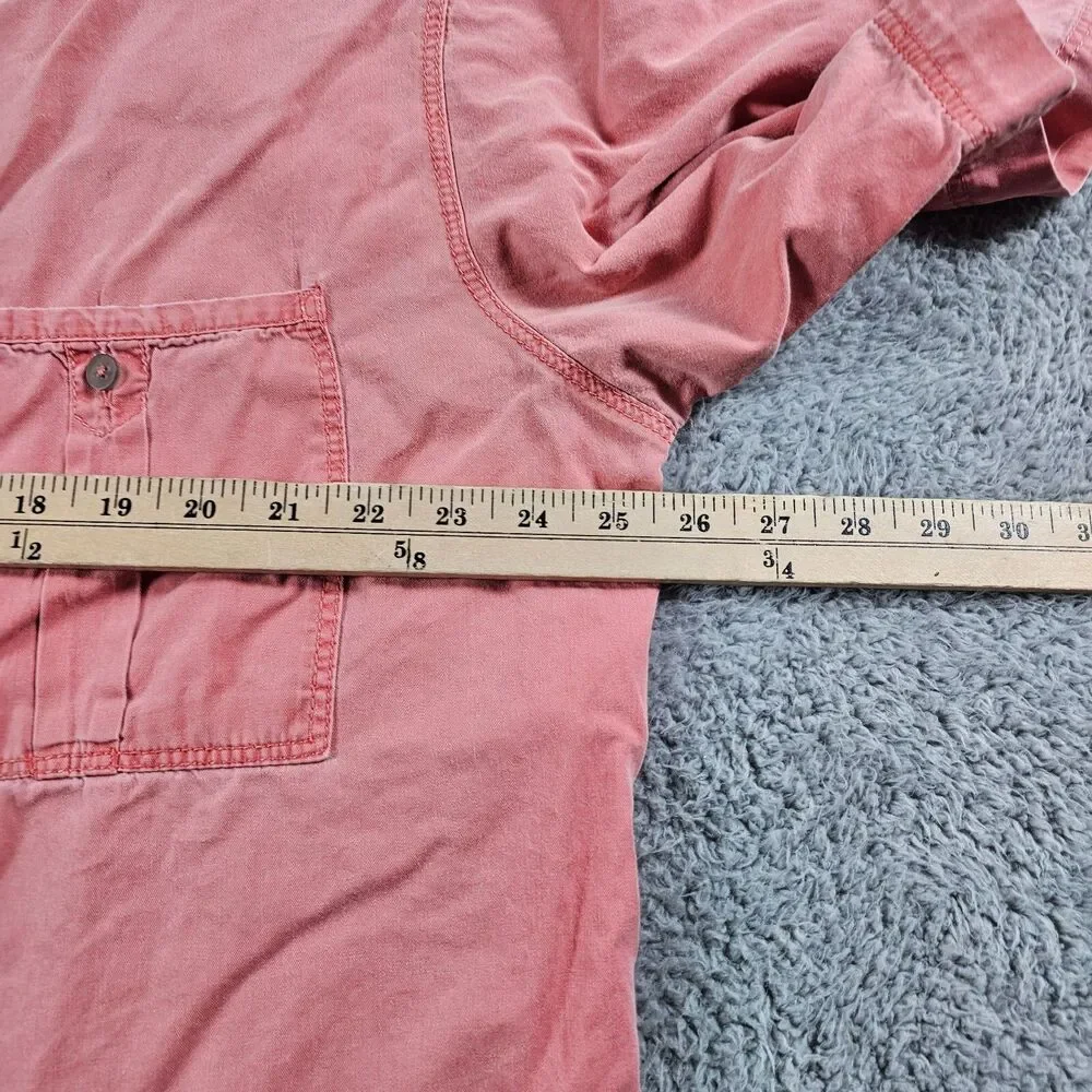 Vintage Levis Shirt Mens XL Salmon Peach Hiking Fishing Camping Utility Casual